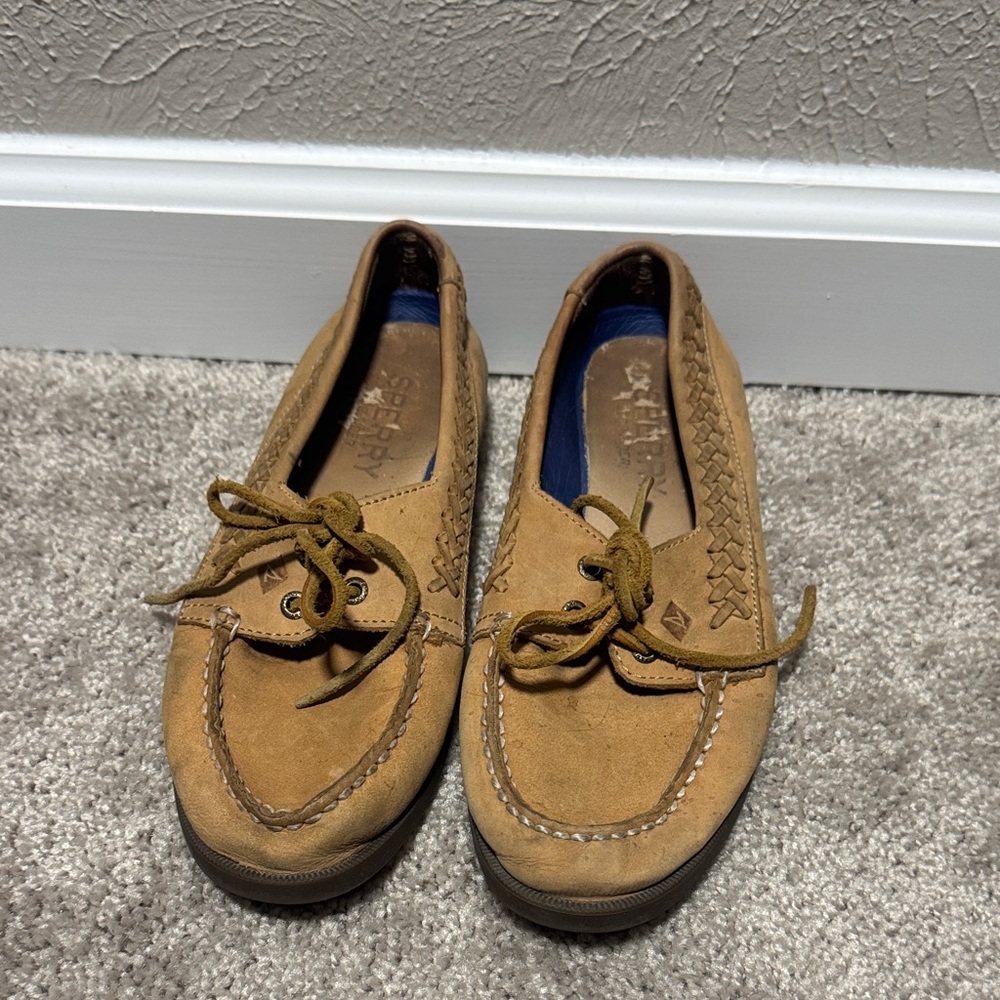 Sperry Brown Leather Boat Shoes